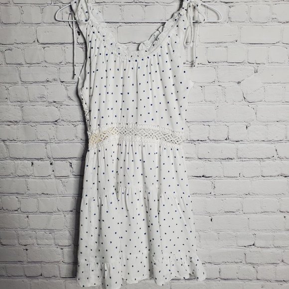 Sisters Of The Tribe Petite Button Front Mini Dress in Polka Dot - Picture 5 of 13